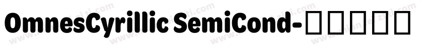 OmnesCyrillic SemiCond字体转换